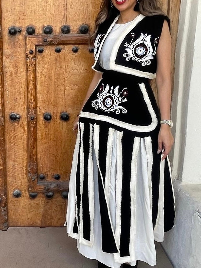 Black and white