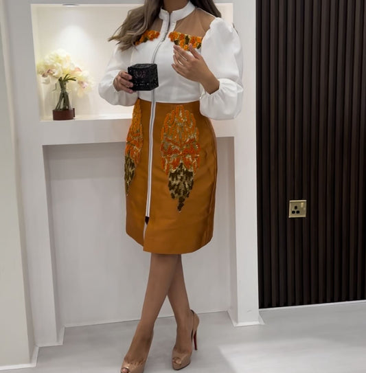 Orange dress