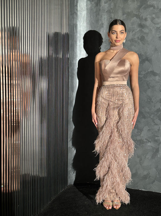 Feather dress