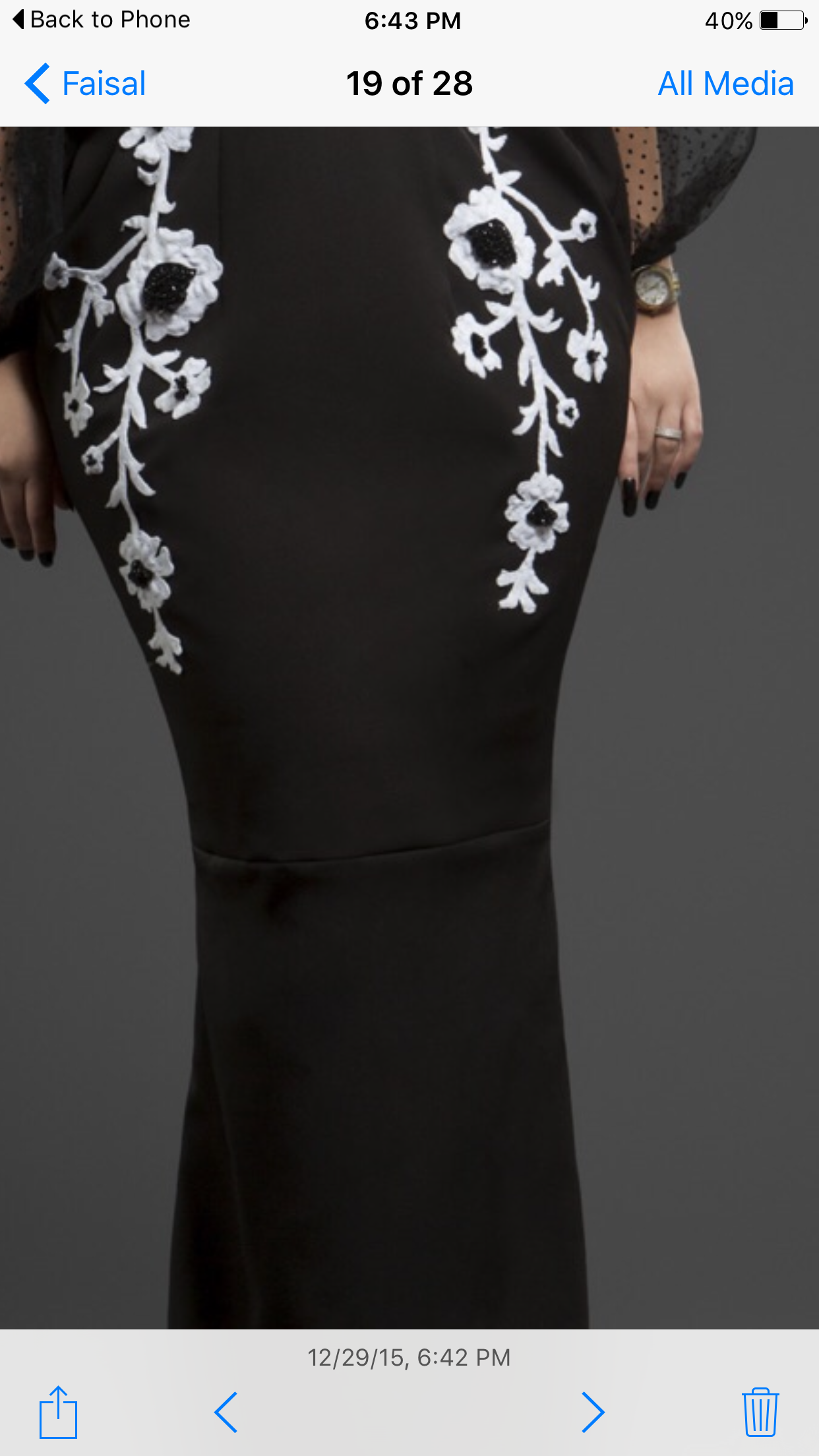 Black floral