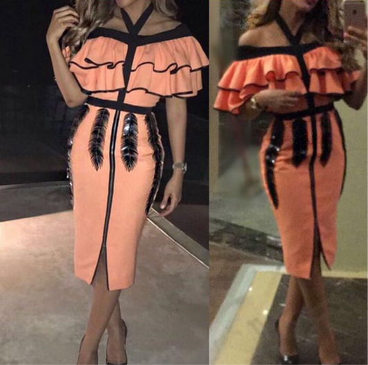 Orange ruffles
