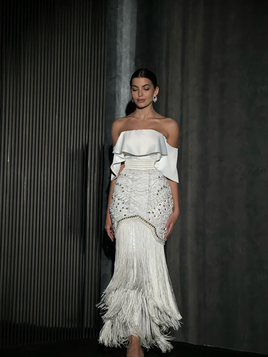 White tassel