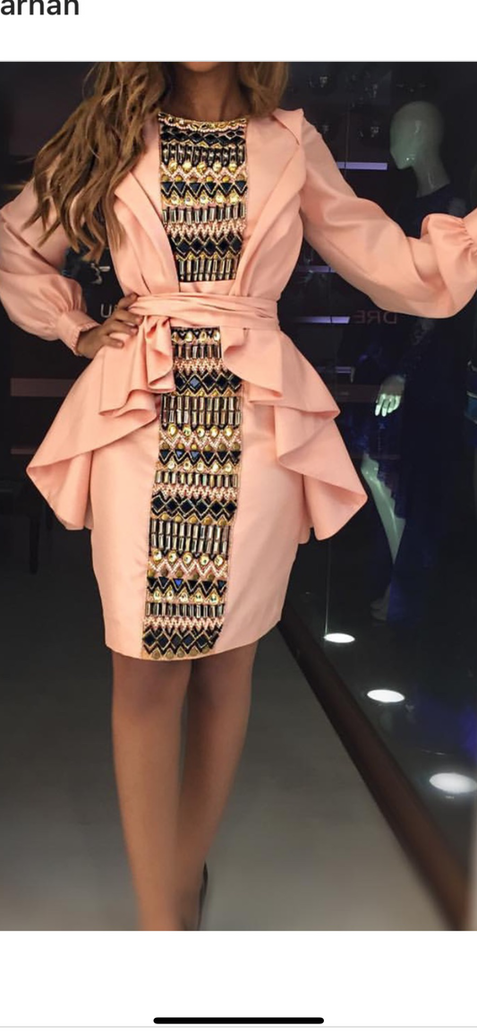 Pink ruffles short