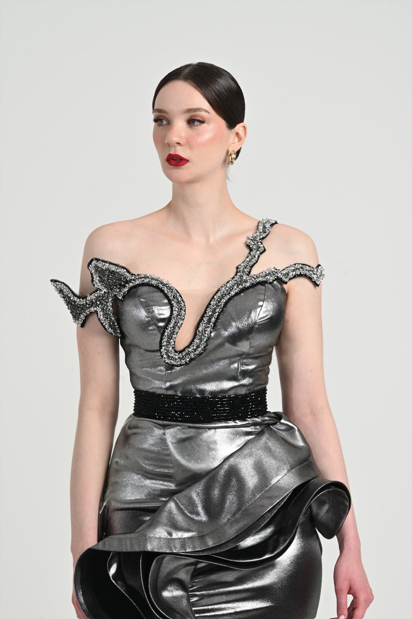 Glossy silver