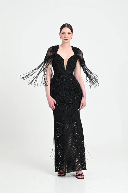 Black tassels