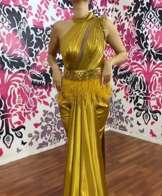 Gold dress