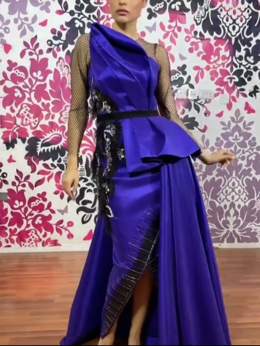 Purple blue dress