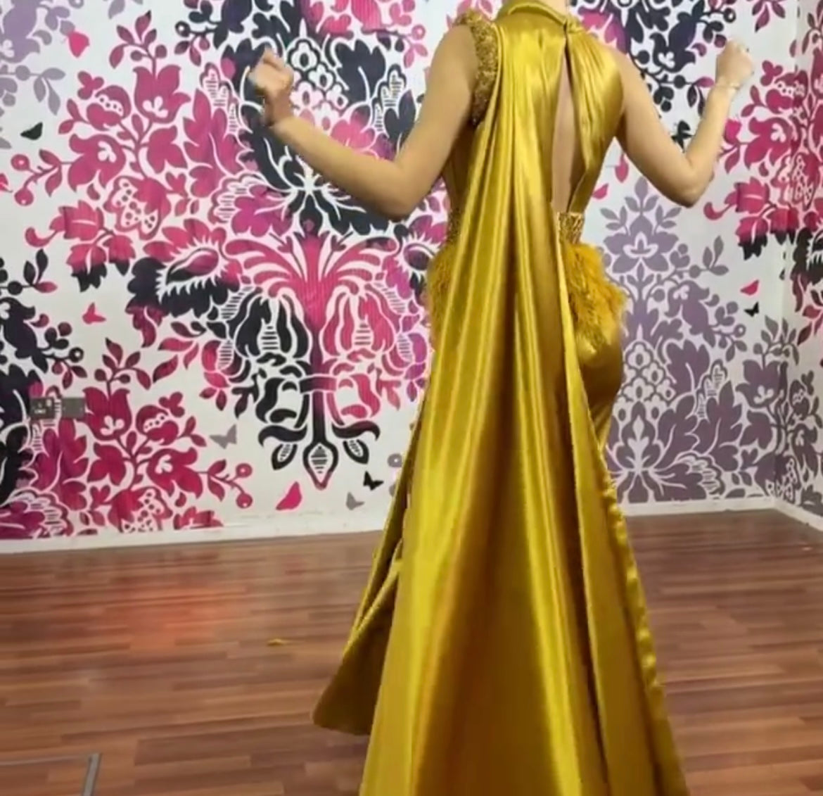 Gold dress