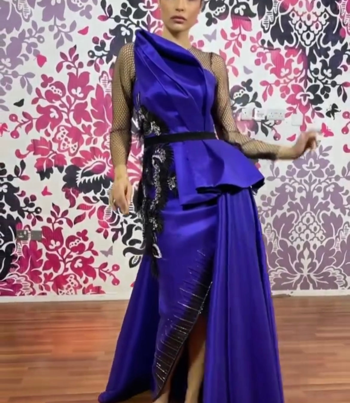 Purple blue dress