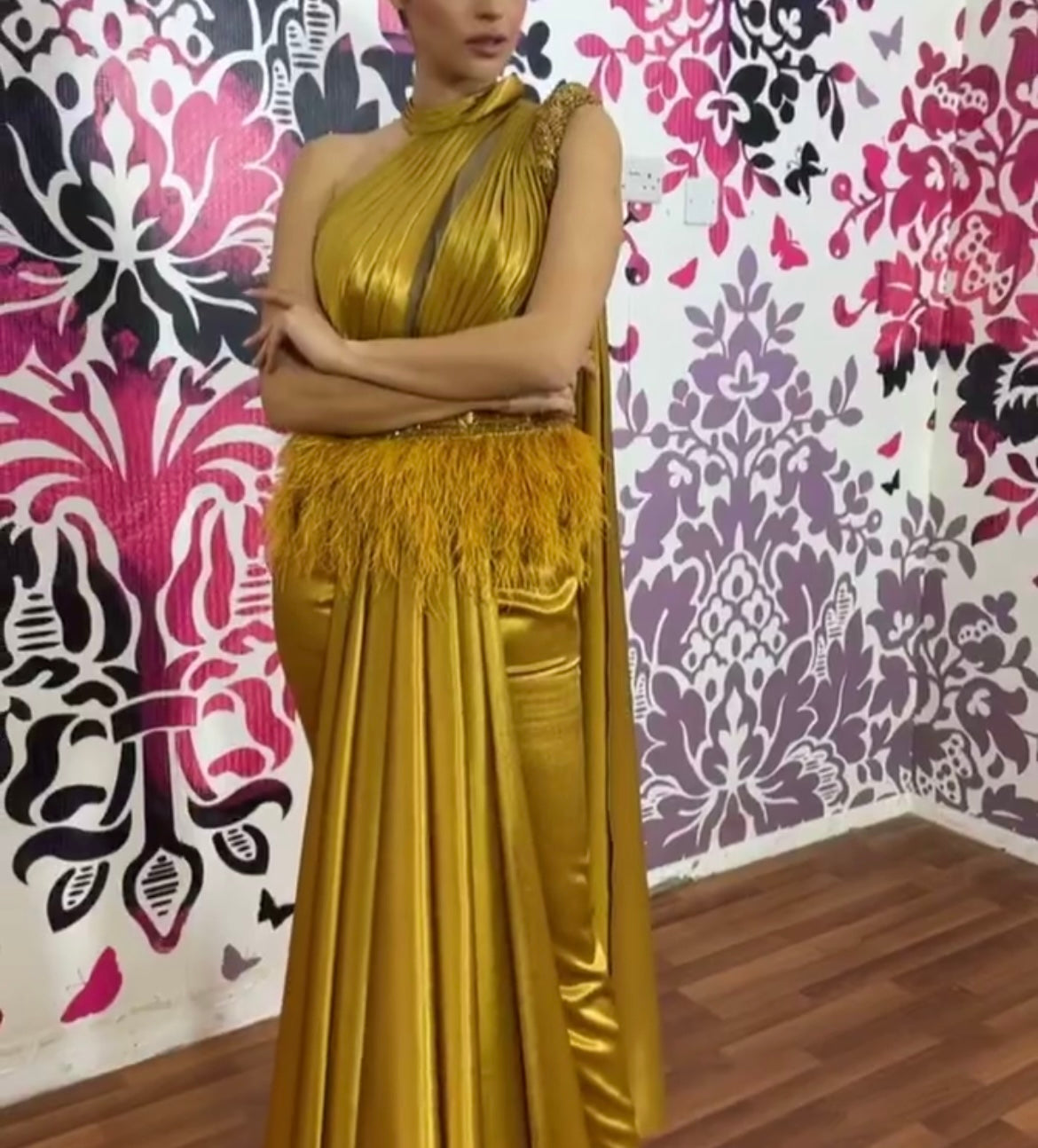 Gold dress