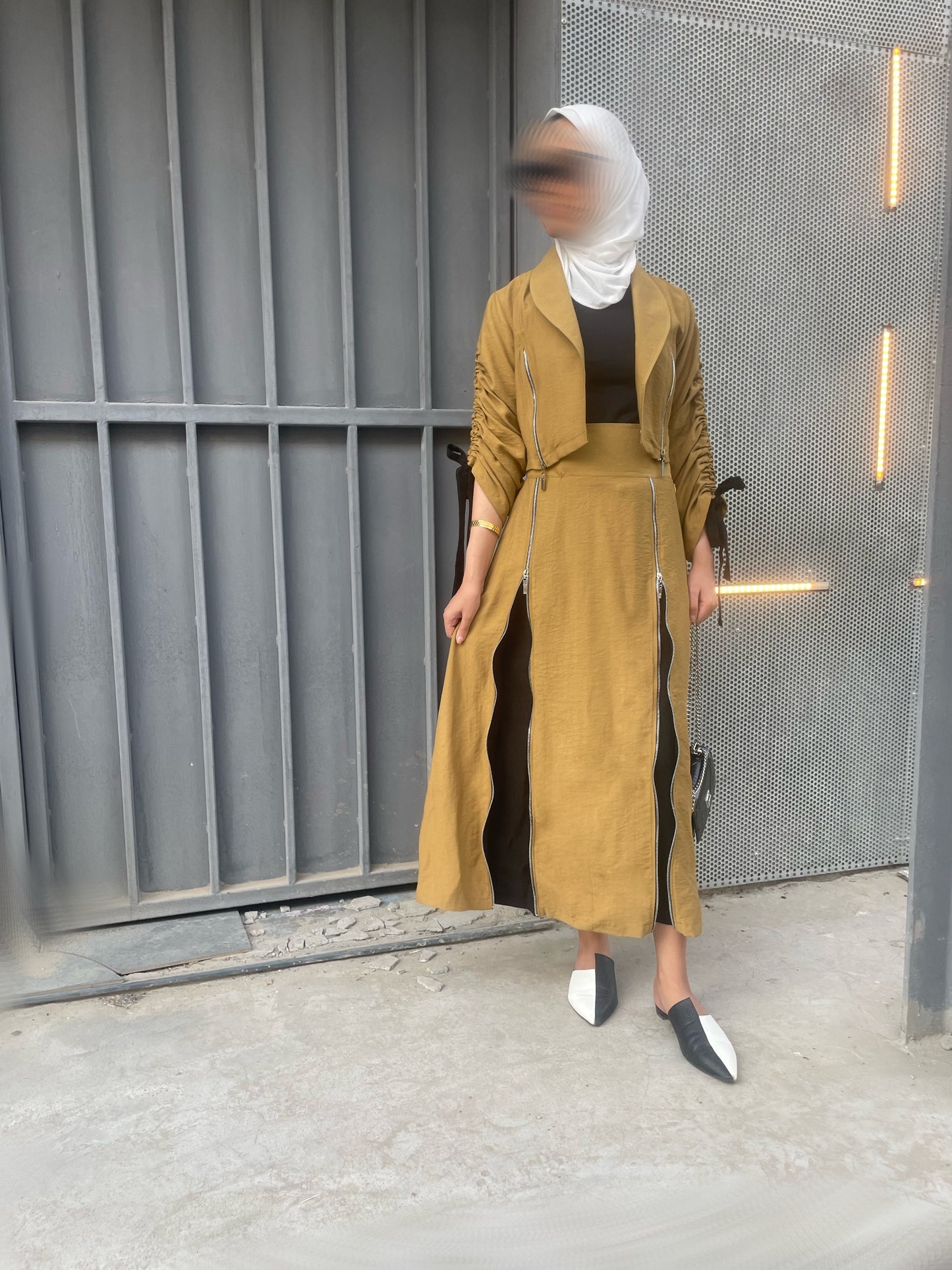 Crop jacket + skirt