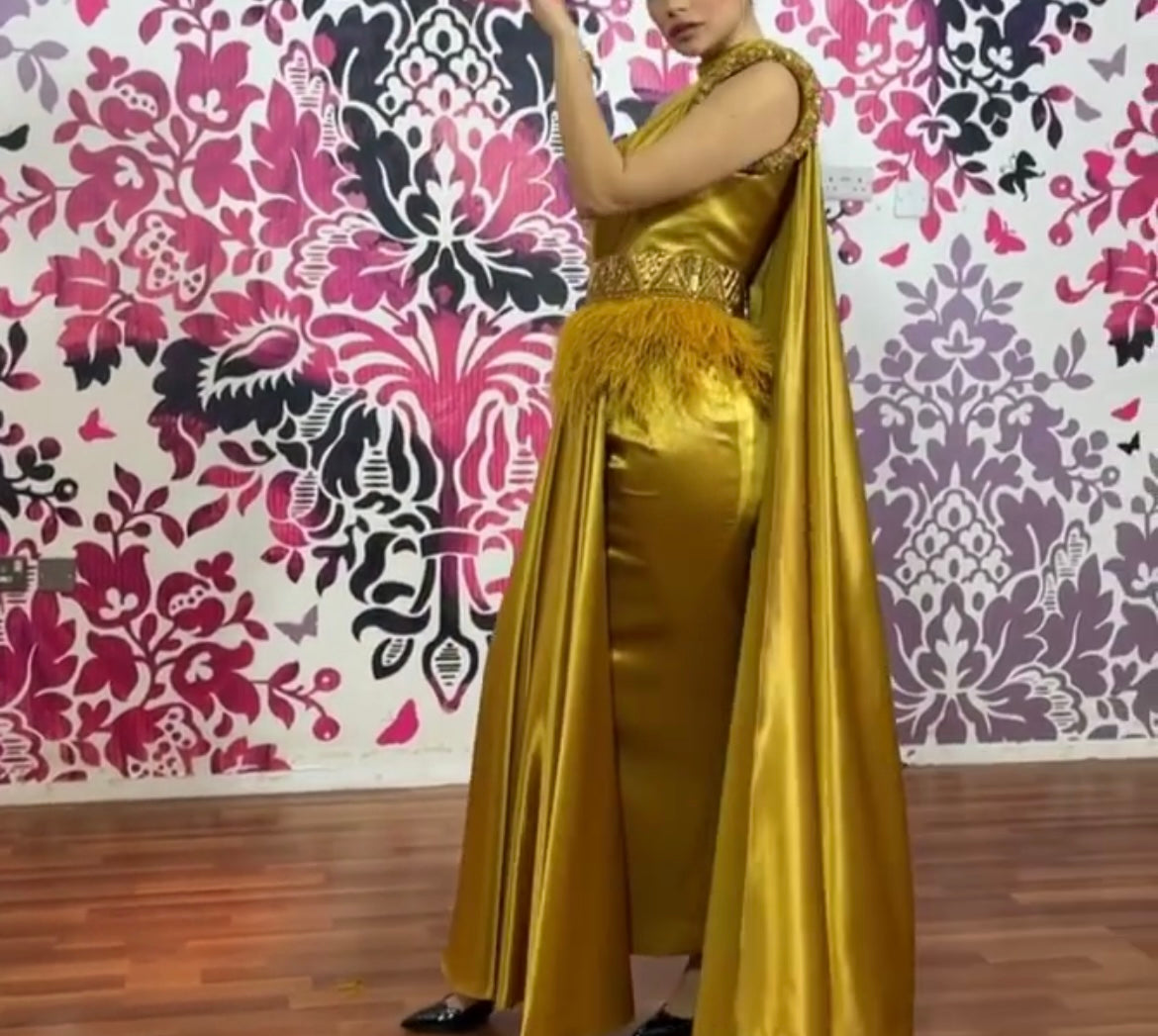 Gold dress
