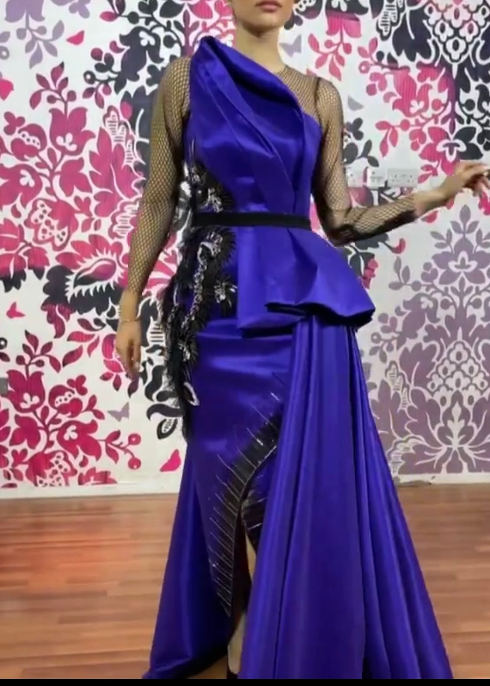 Purple blue dress
