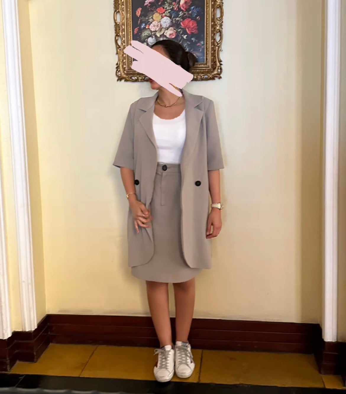 Skirt and jacket set
