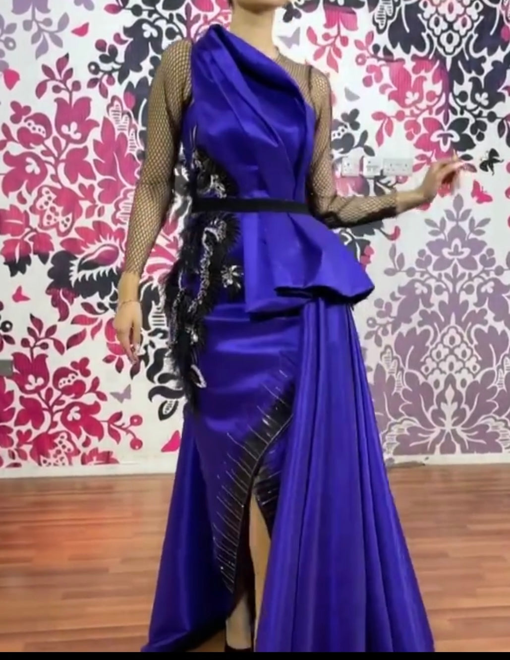 Purple blue dress