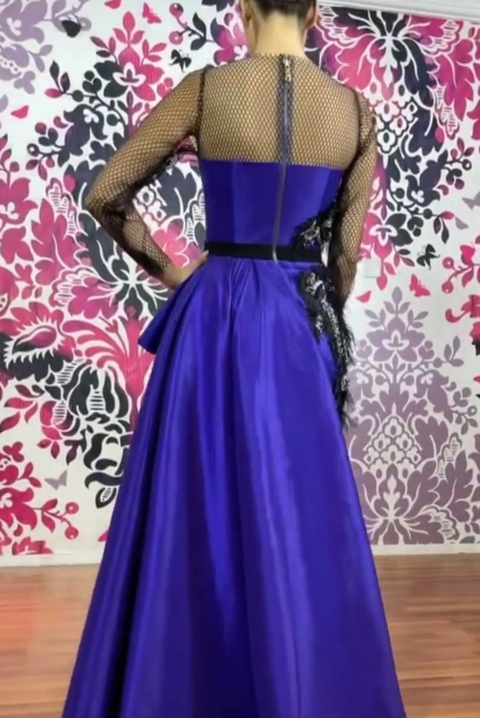 Purple blue dress