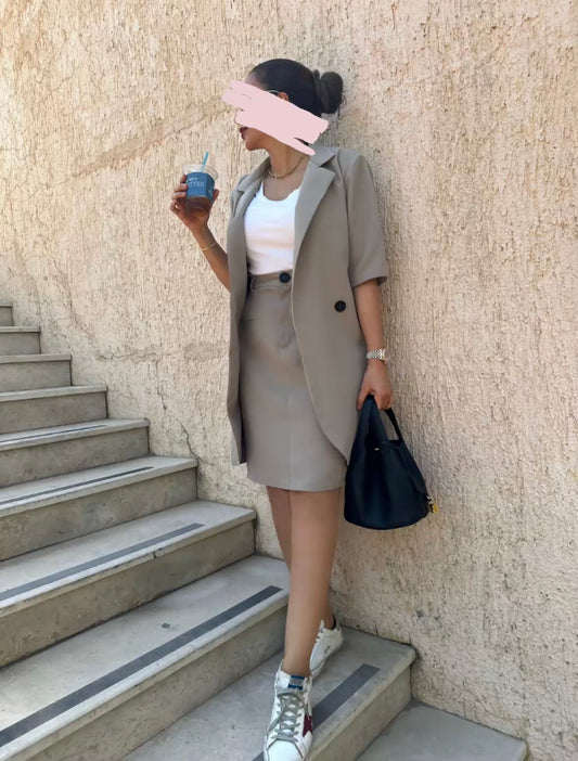 Skirt and jacket set